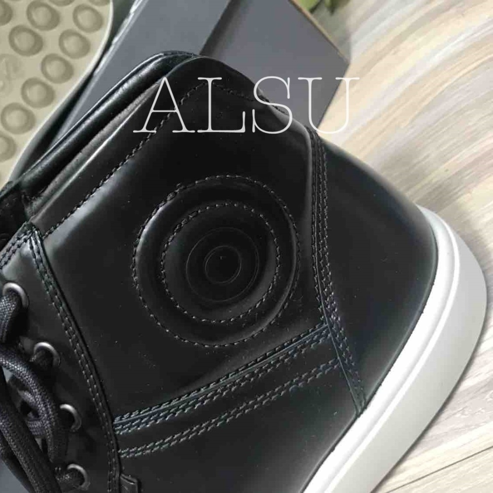 NWT ECCO Soft 7 Luxe High Top Patent Leather Black - Picture 2 of 8